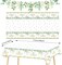 4 Pcs Eucalyptus Baby Shower Decorations Set - 2 Greenery "Oh Baby" Banners & 2 Matching Plastic Tablecloths - Boho Sage Green Gender Neutral Party Supplies (54" x 108")